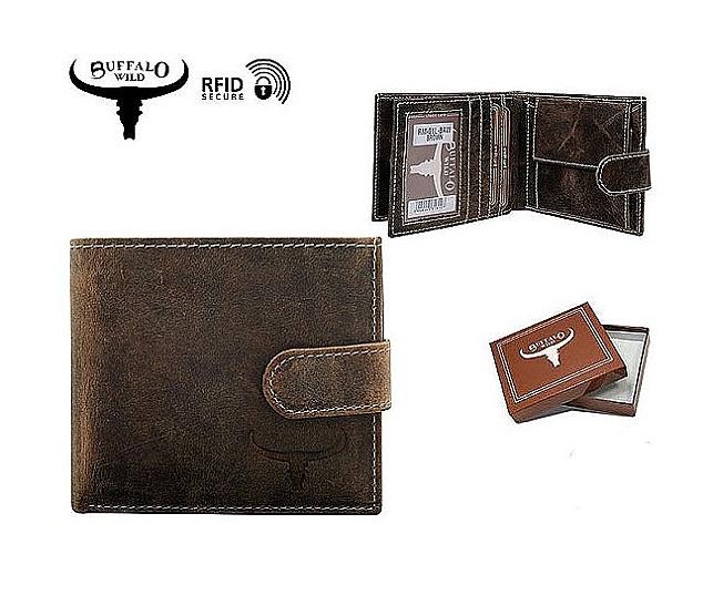 Pánska kožená peňaženka Buffalo RM-01L-BAW