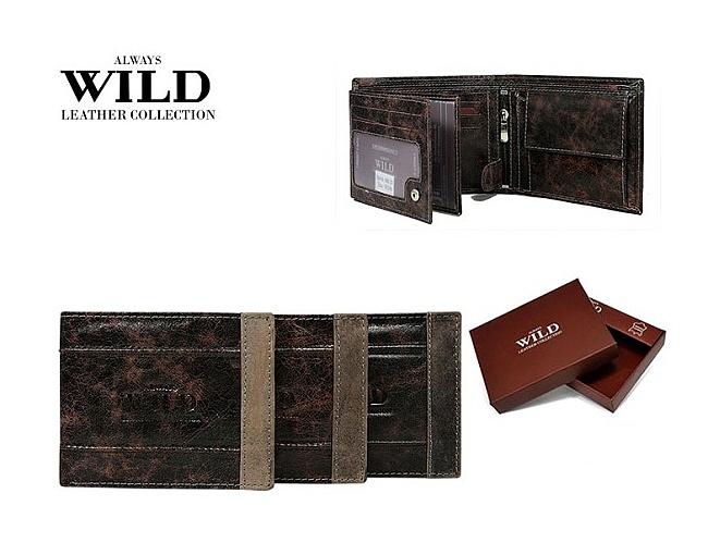 Always Wild pánska kožená peňaženka N992-DIS MIX