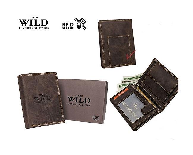 Always Wild pánska kožená peňaženka N4-P-CHM