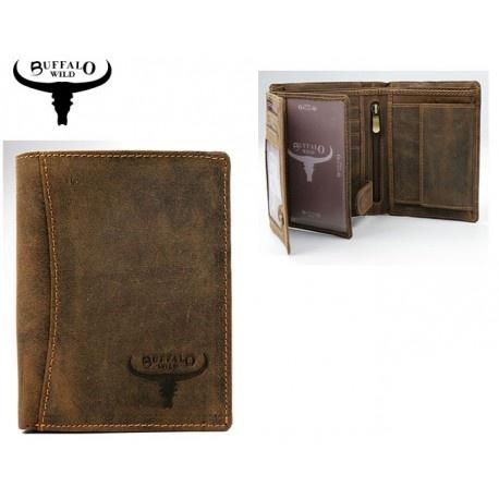 Pánska kožená peňaženka Buffalo RM-24-HTR Tan