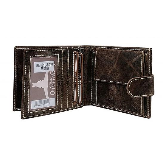 Pánska kožená peňaženka Buffalo RM-01L-BAW