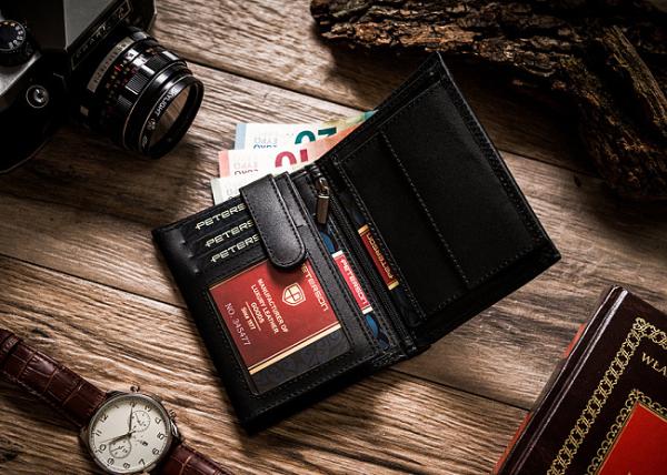 Pánska kožená peňaženka RFID PETERSON STC001-SK2