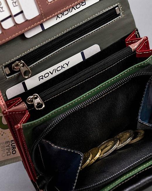 Dámska kožená peňaženka Cavaldi RD-02-Multi