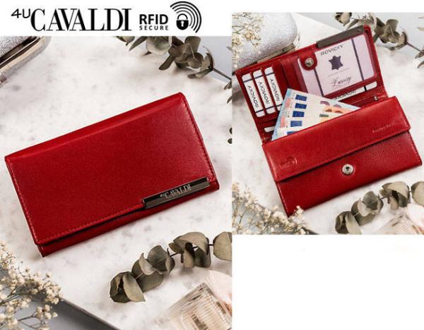 Dámska kožená peňaženka Cavaldi RD-08-GCL