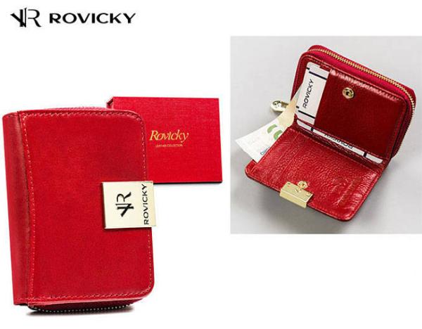 Dámska kožená peňaženka Rovicky R-5157-SG