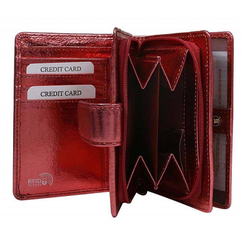Pierre Andreus dámska kožená peňaženka N509-METALIC
