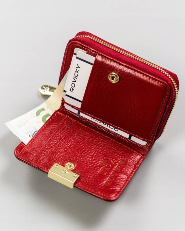 Dámska kožená peňaženka Rovicky R-5157-SG