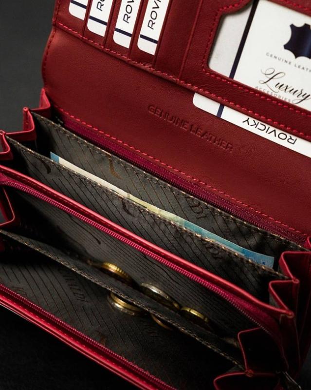 Dámska kožená peňaženka Cavaldi H20-1-RS