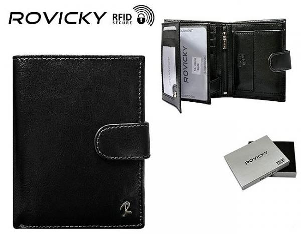 Pánska kožená peňaženka Rovicky Polo Club N4L-BSR