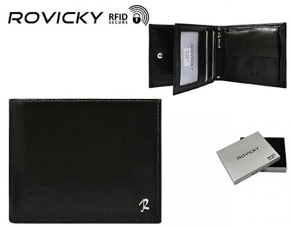 Pánska kožená peňaženka Rovicky N01-BSR-VT